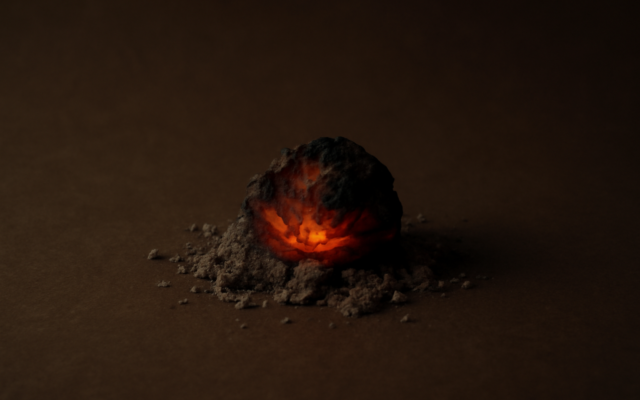 ember glow ash dark