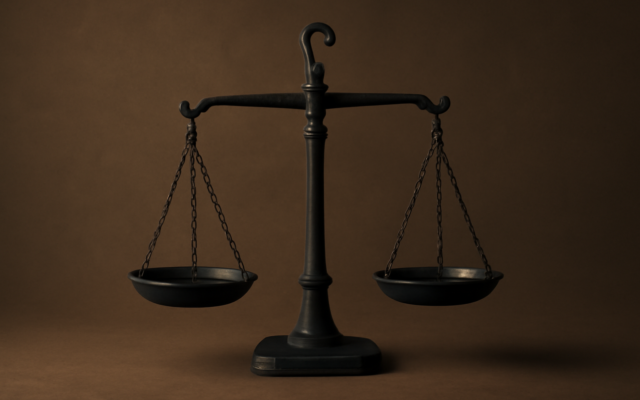 forged metal scale dark