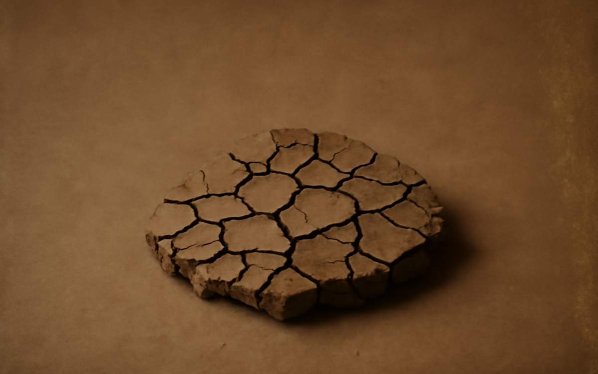 dry earth cracked
