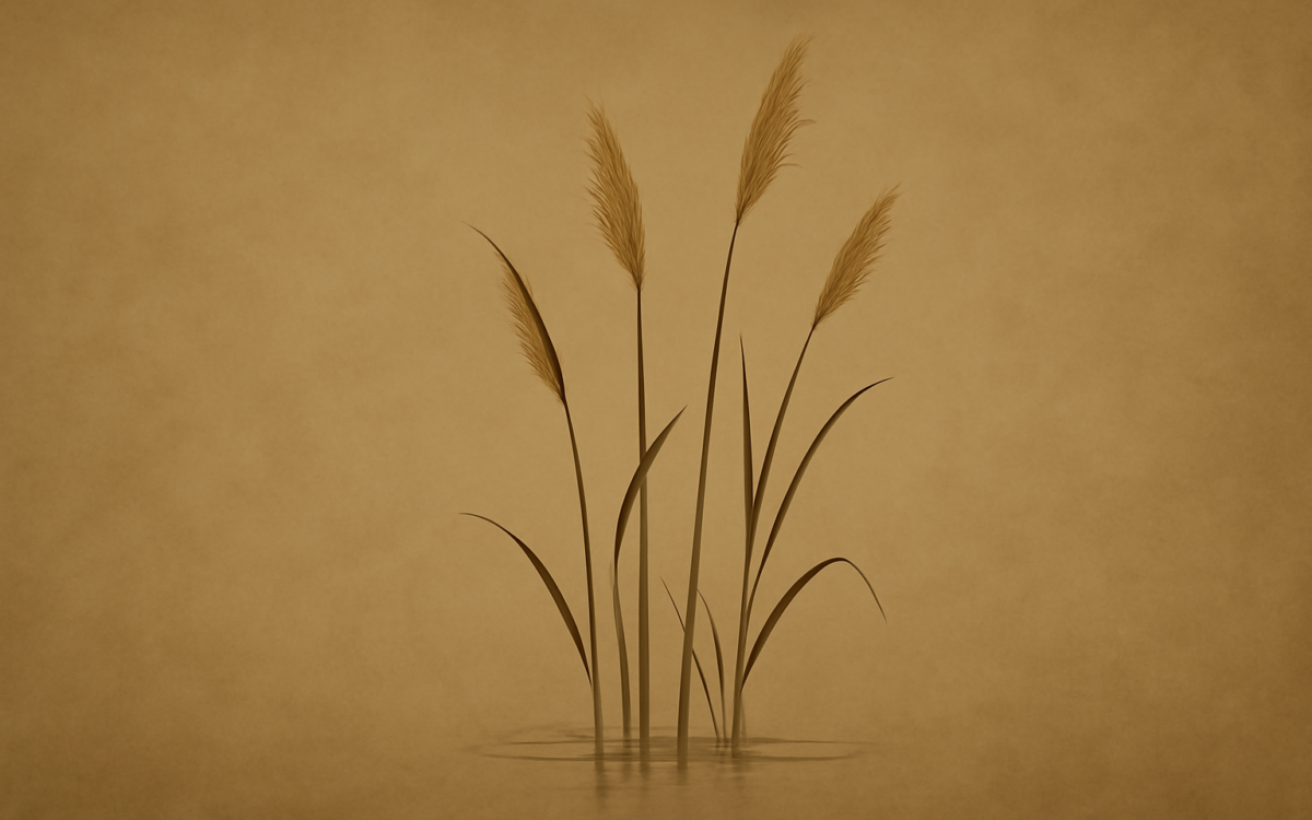 still pond reeds