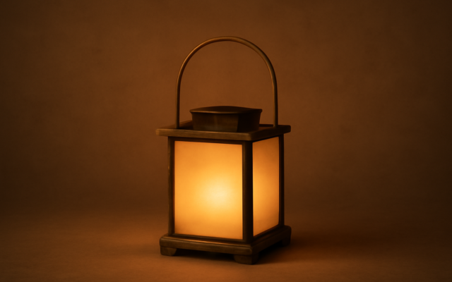 lantern warm dusk