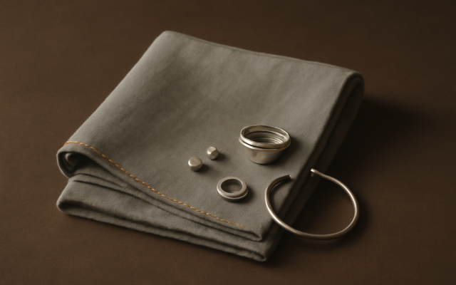 silver jewellery cloth