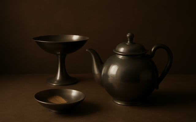 polished silver dark