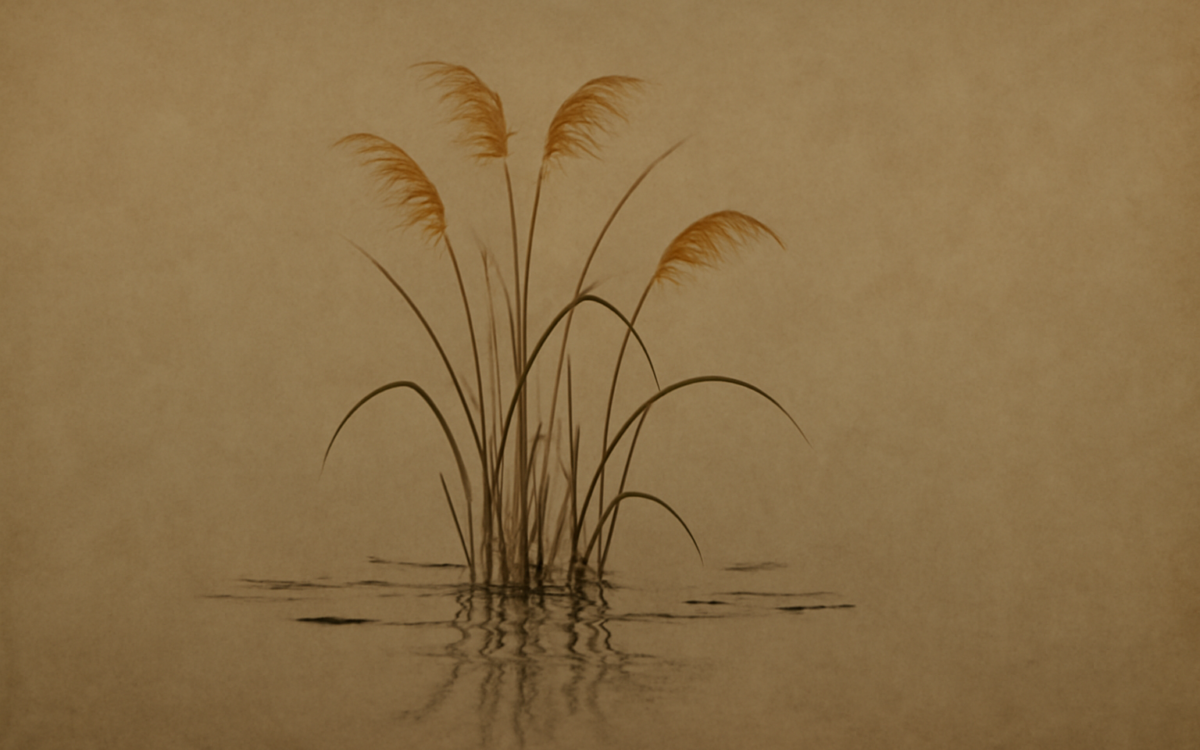 still pond reeds