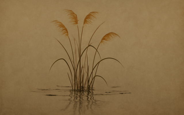 still pond reeds