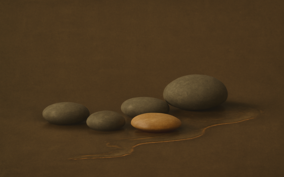quiet stream stones