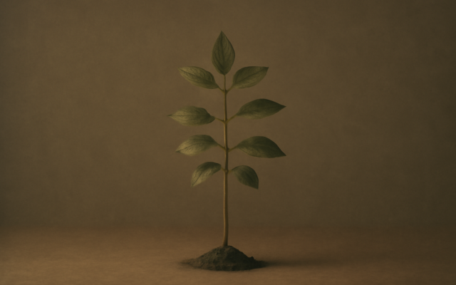 young sapling light