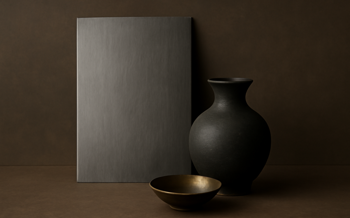 brushed steel grain dark
