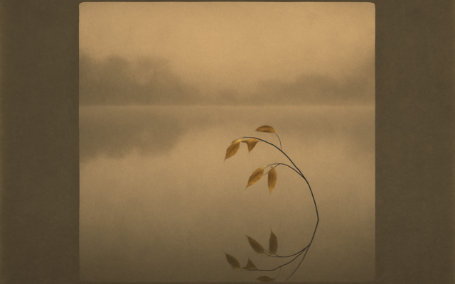 still pond dawn mist