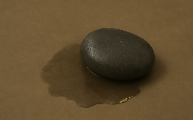 wet stone earth