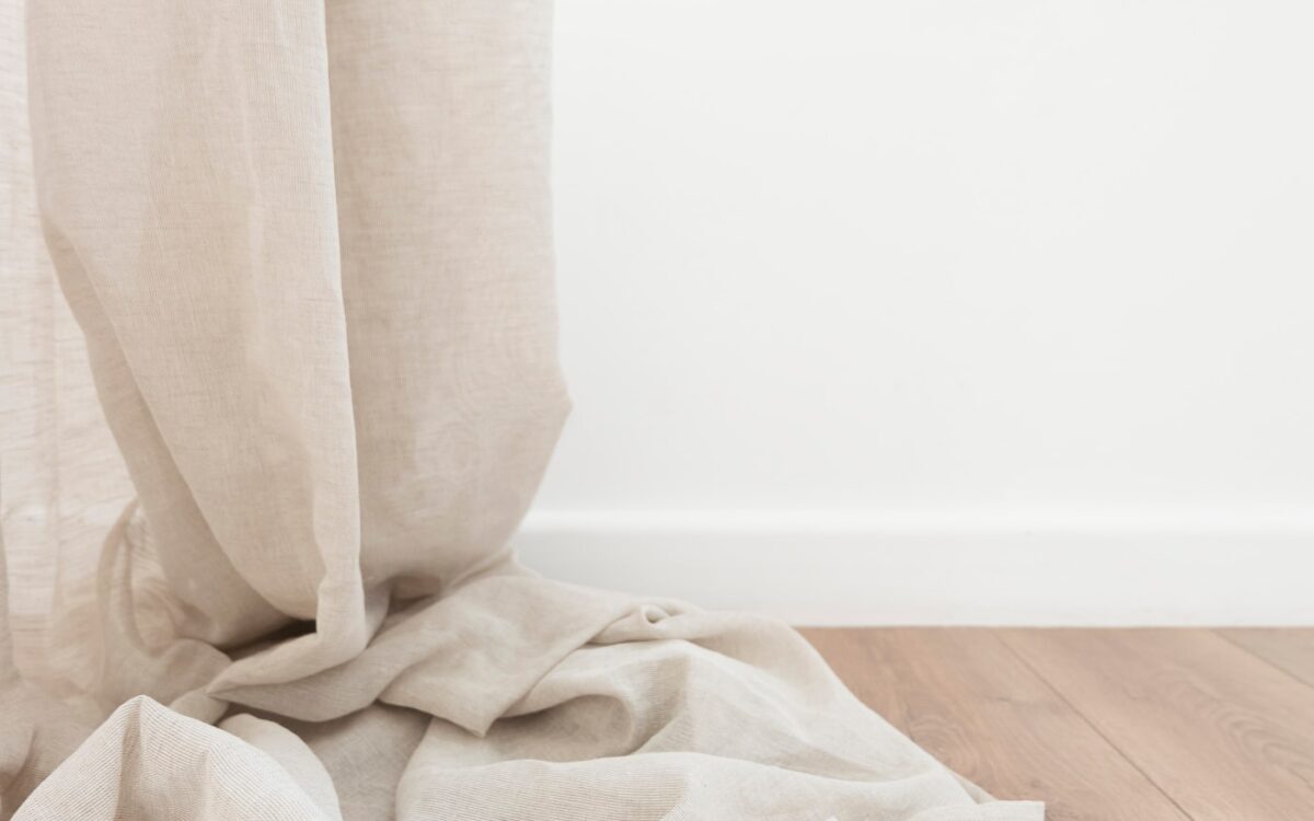 beige curtain