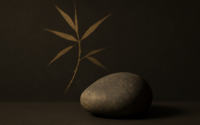 bamboo shadow stone dark