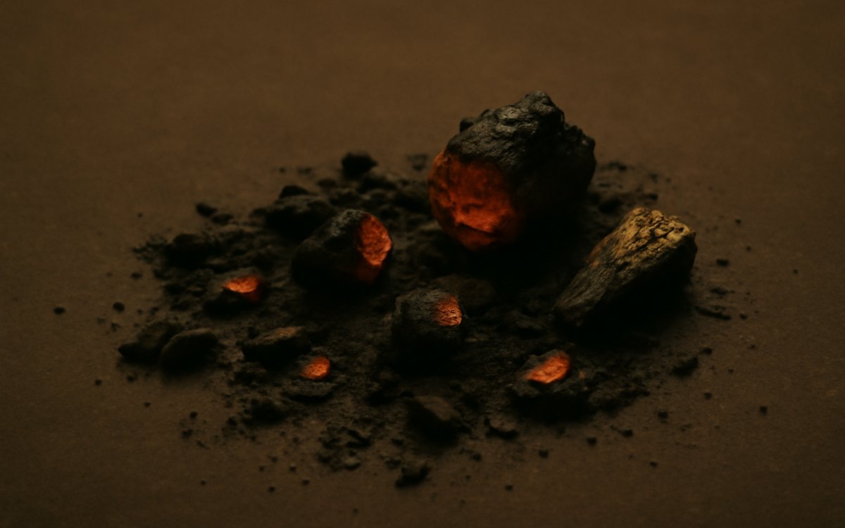 embers dark ash