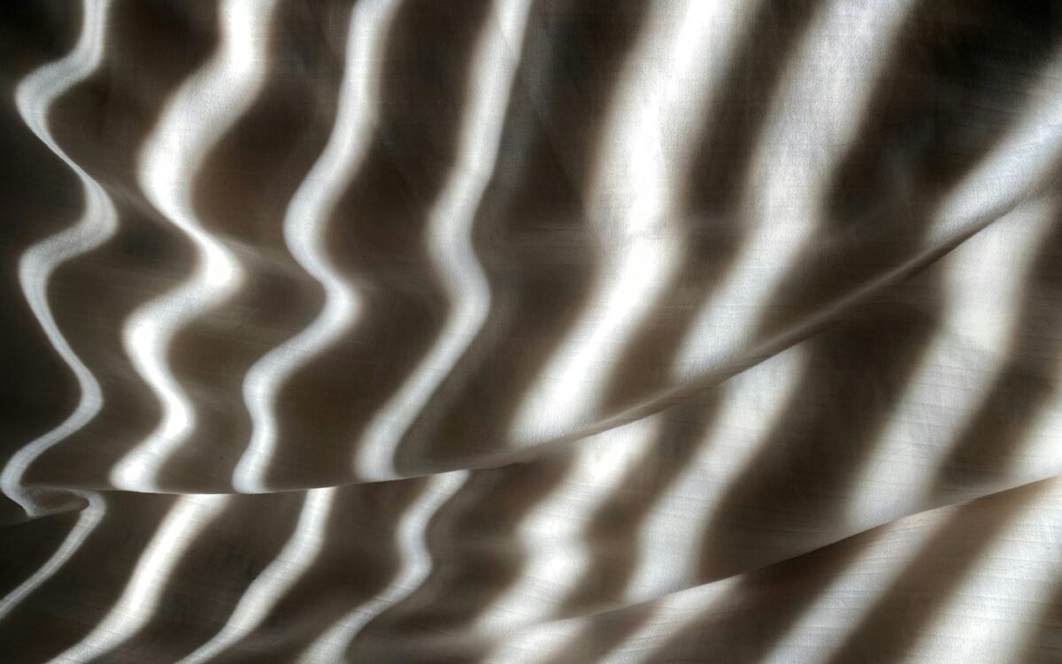 black and white striped textile