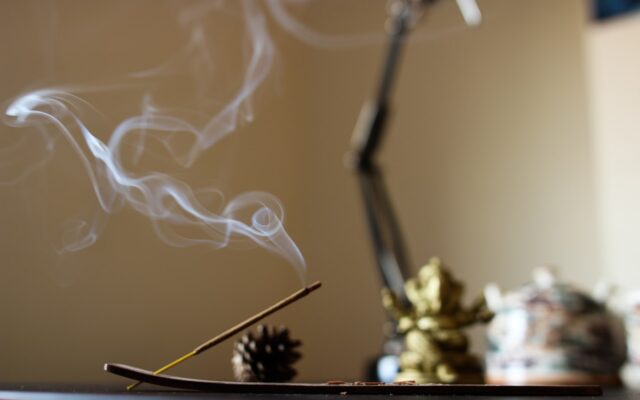 lighted incense