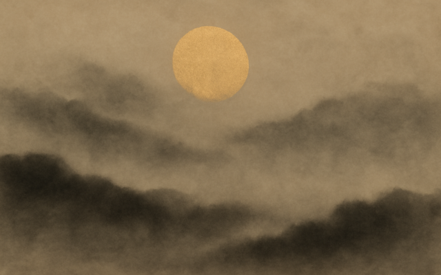 ink wash sun mist
