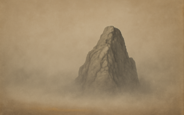 misty mountain stone