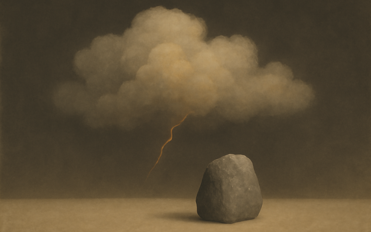 thunder cloud mist stone