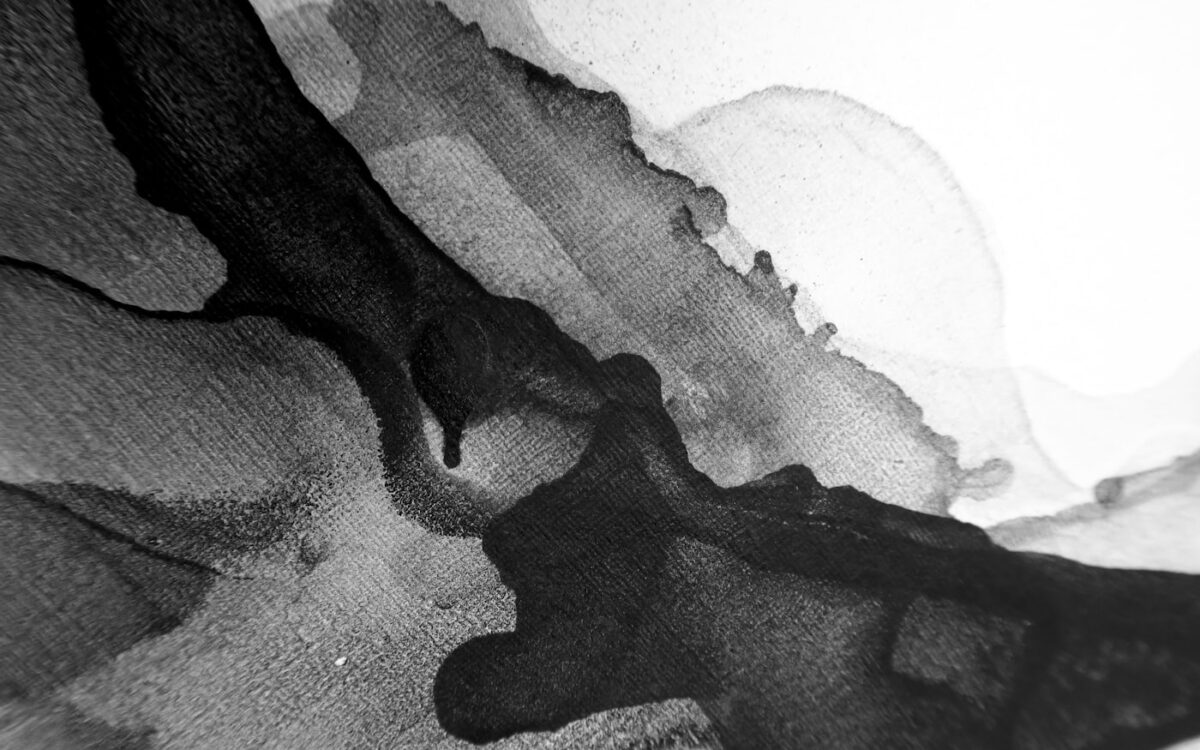 a black and white photo of a piece of fabric