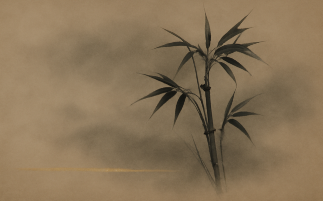 wind bamboo mist ink