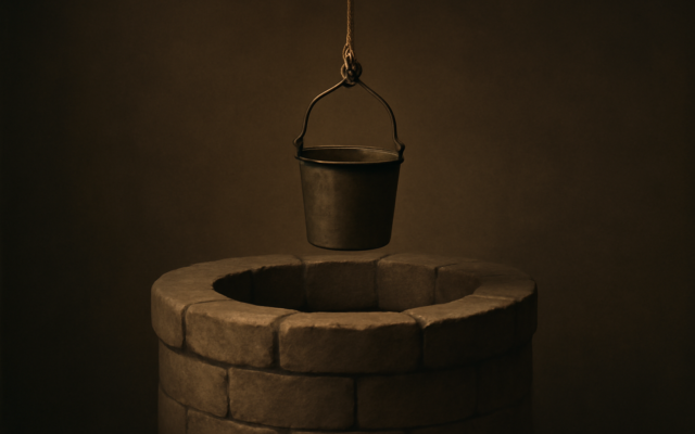 stone well water dark