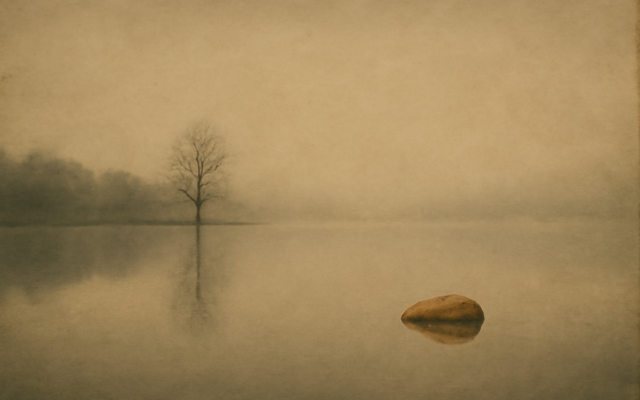 still lake mist