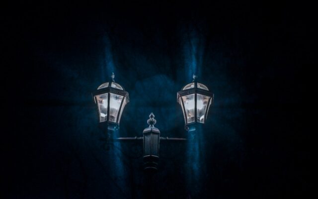 a couple of lights that are next to each other