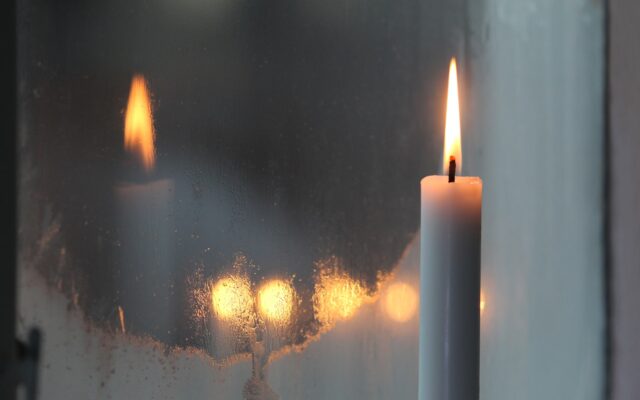 lit candle