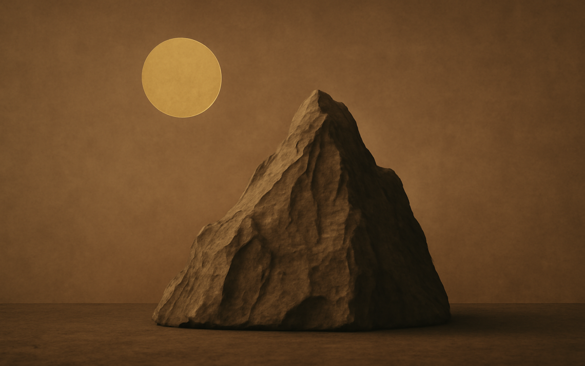 mountain stone dusk