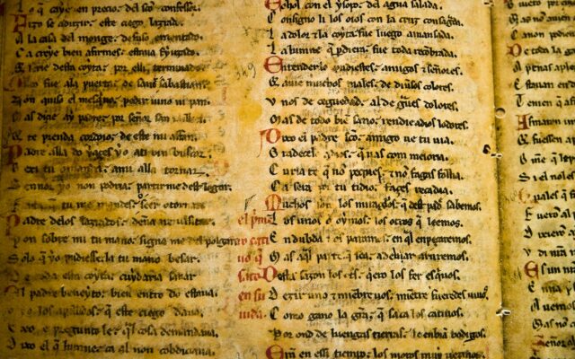 photo of open book