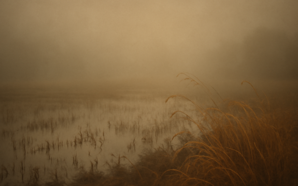 wet field mist