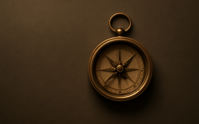 brass compass antique