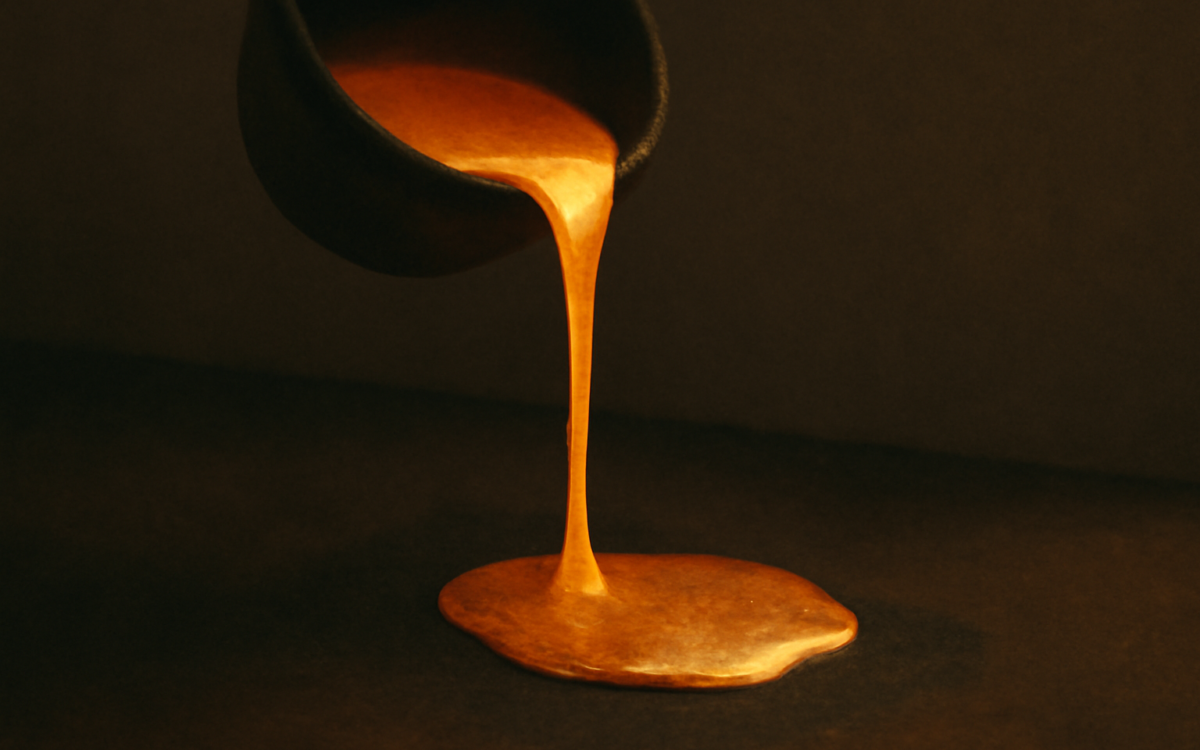 molten metal glow