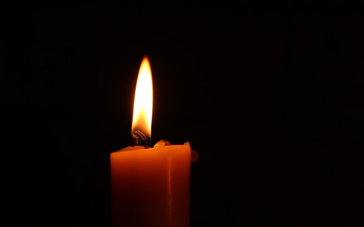 close-up of lighted candle