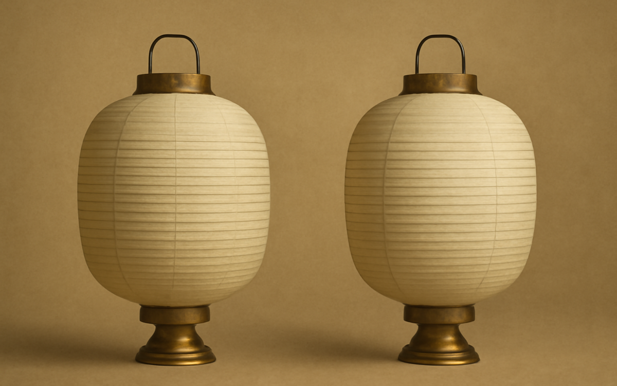 two facing lanterns
