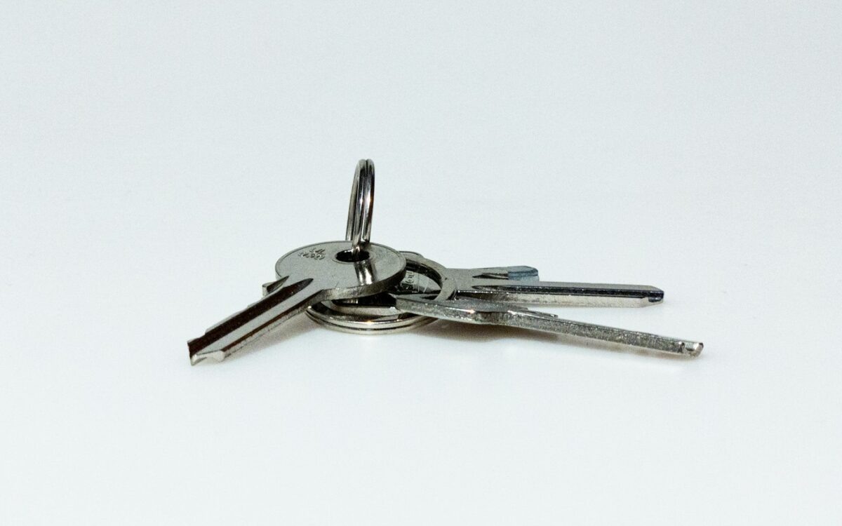 three silver keys
