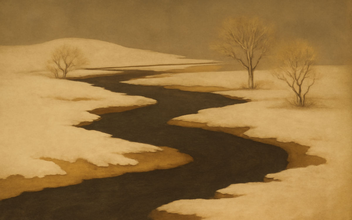 spring meltwater river