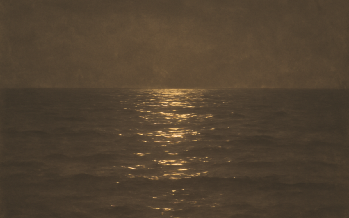 summer sea glare