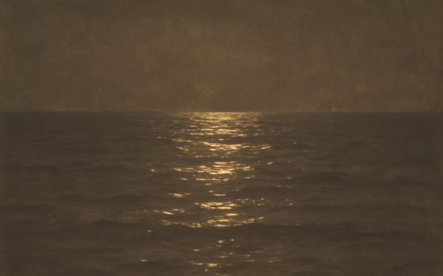 summer sea glare