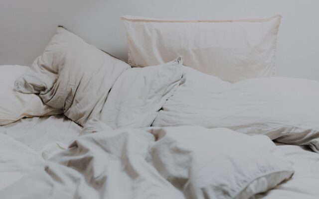 white pillows