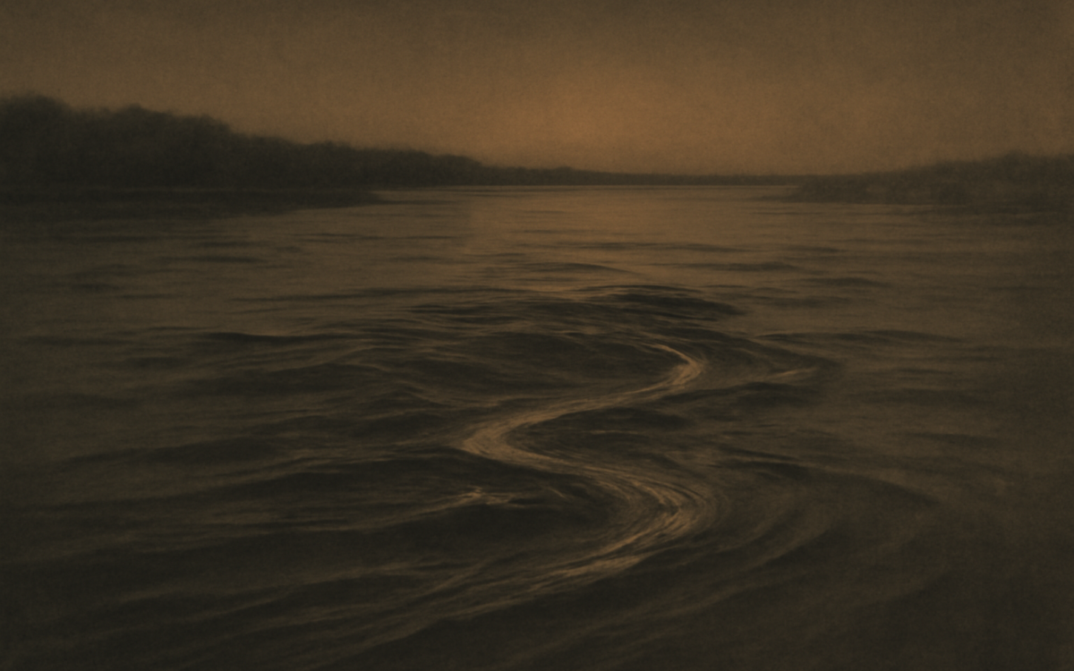 river current dusk