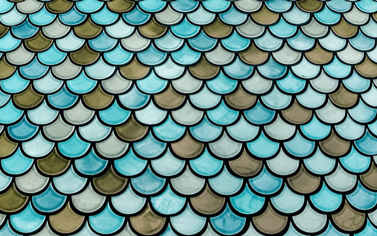 blue and black roof tiles