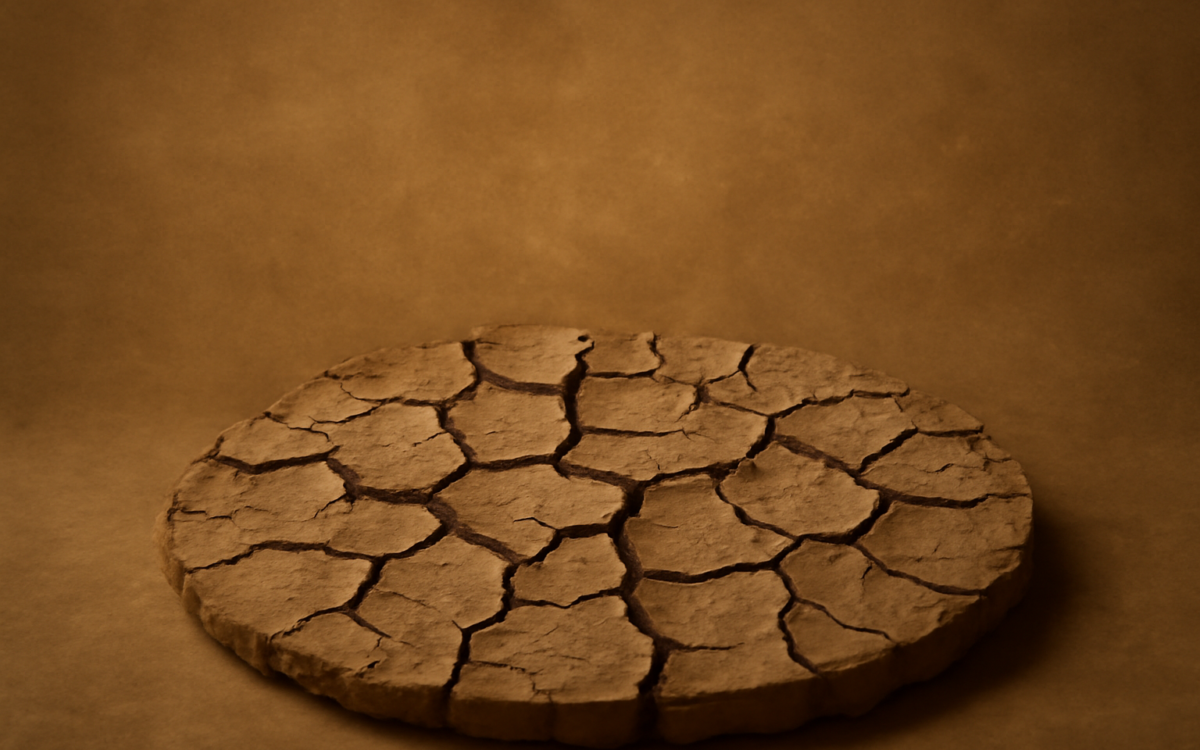 dry earth cracked