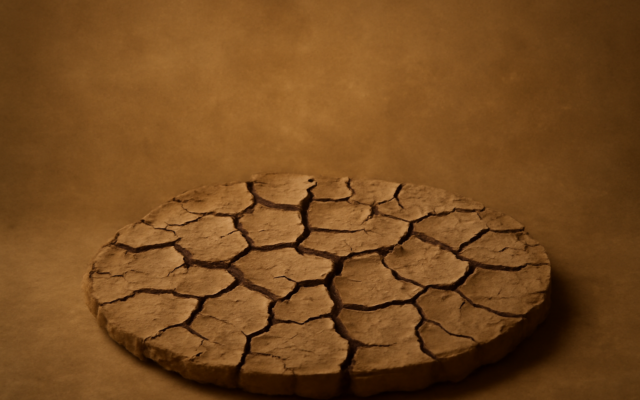 dry earth cracked