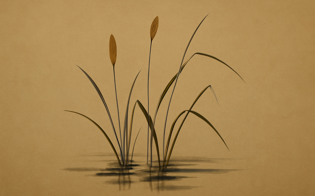 still pond reeds