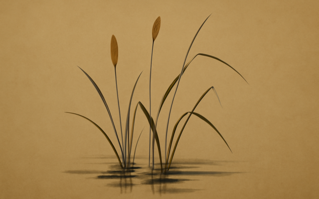 still pond reeds