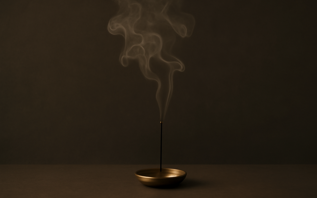 incense smoke black