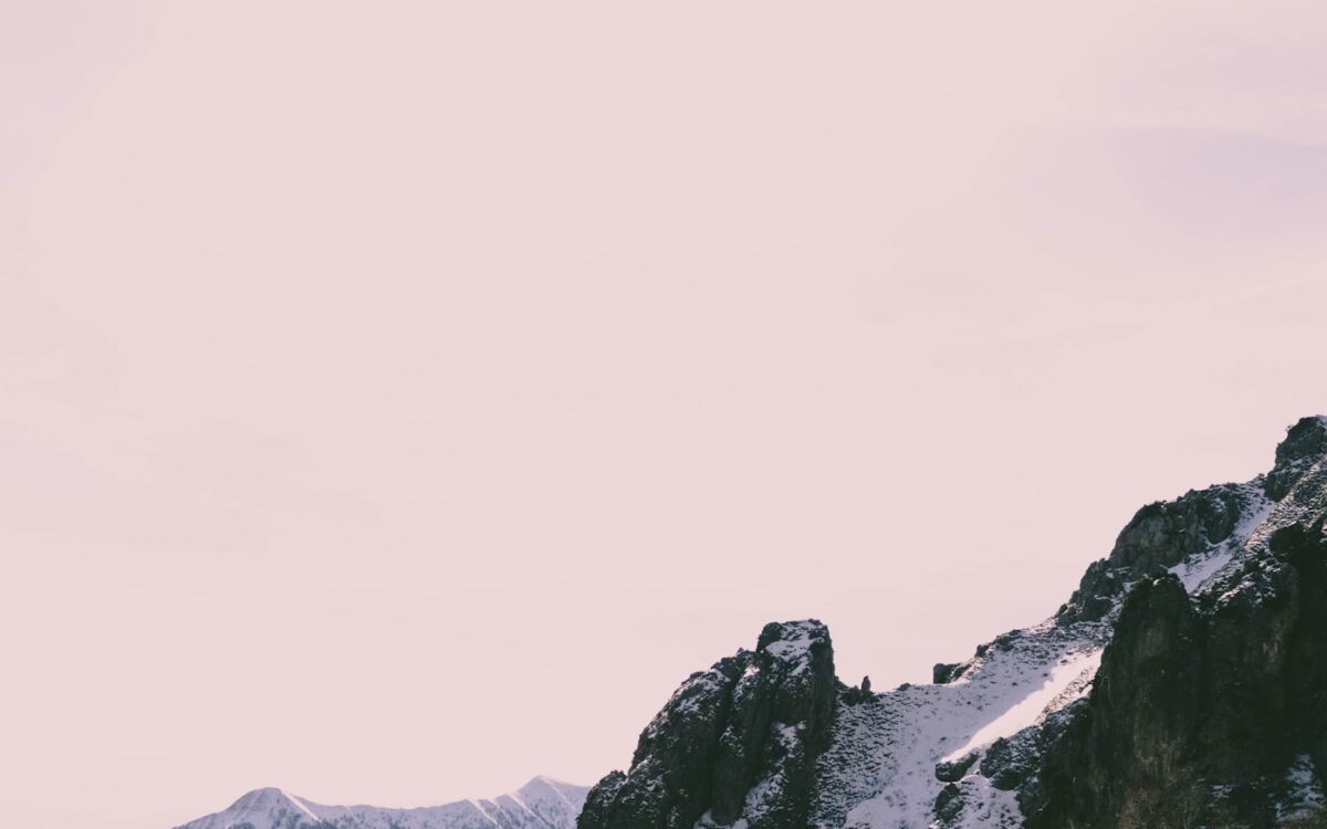 photo of white snow covered mountain
