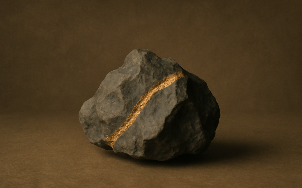 mountain rock ore vein