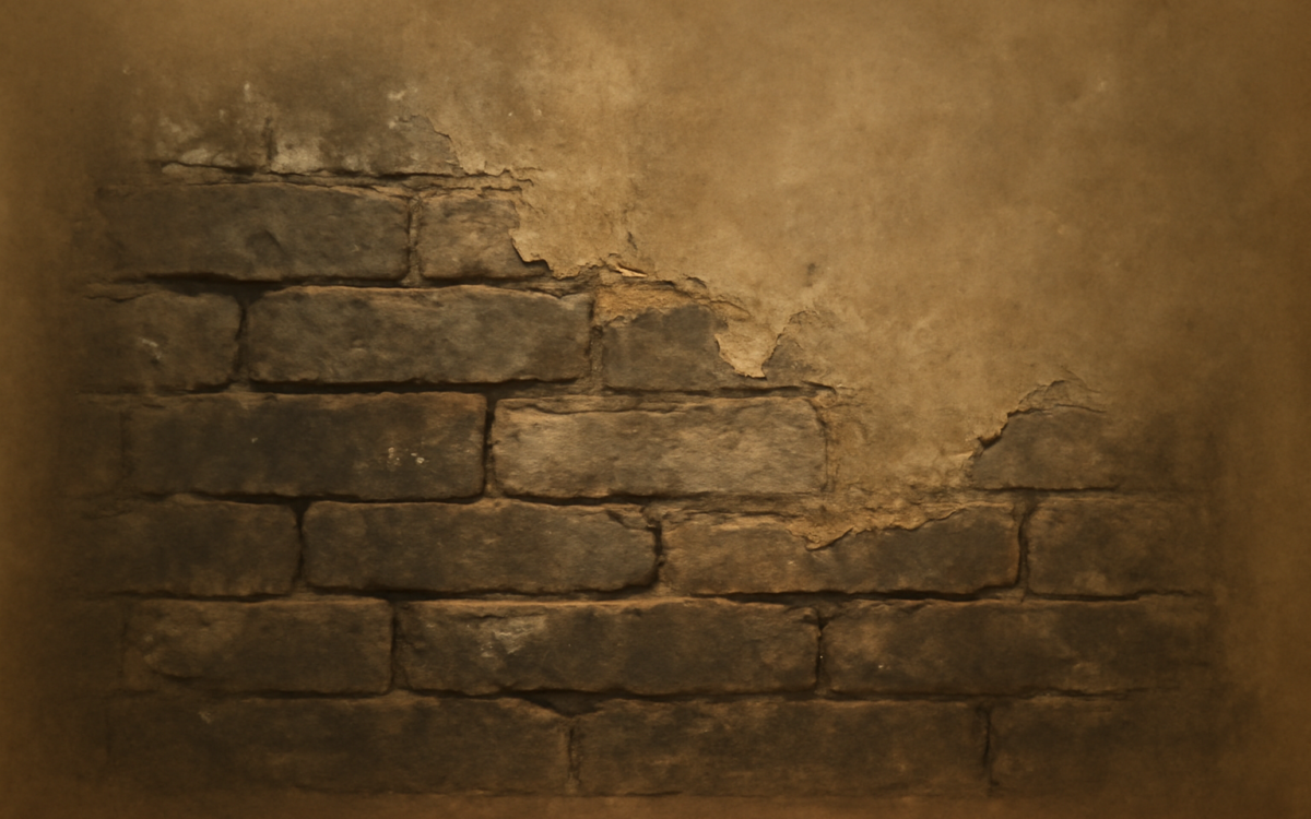 weathered stone wall